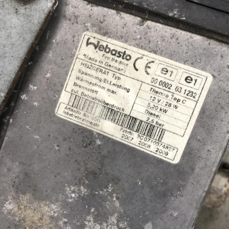 webasto / Nissan   2007 / Motor, racire si evacuare