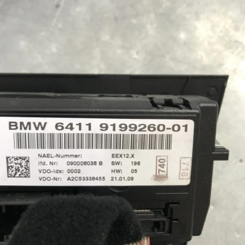 Panou climatronic / BMW Seria 3 E91 LCI 2009 / Climatizare