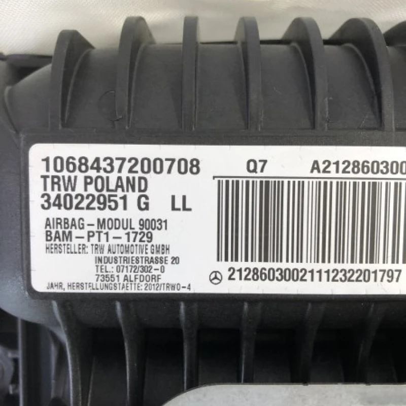 Airbag pasager / Mercedes-Benz E Class W212 2012 / Interior