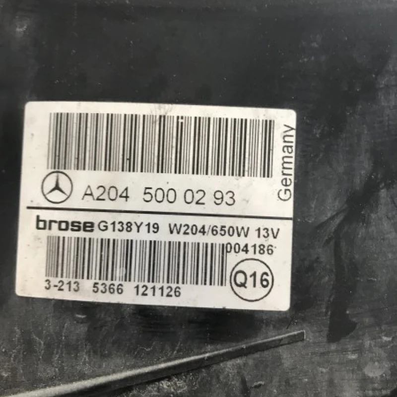 Electroventilator / Mercedes-Benz E Class W212 2012 / Motor, racire si evacuare