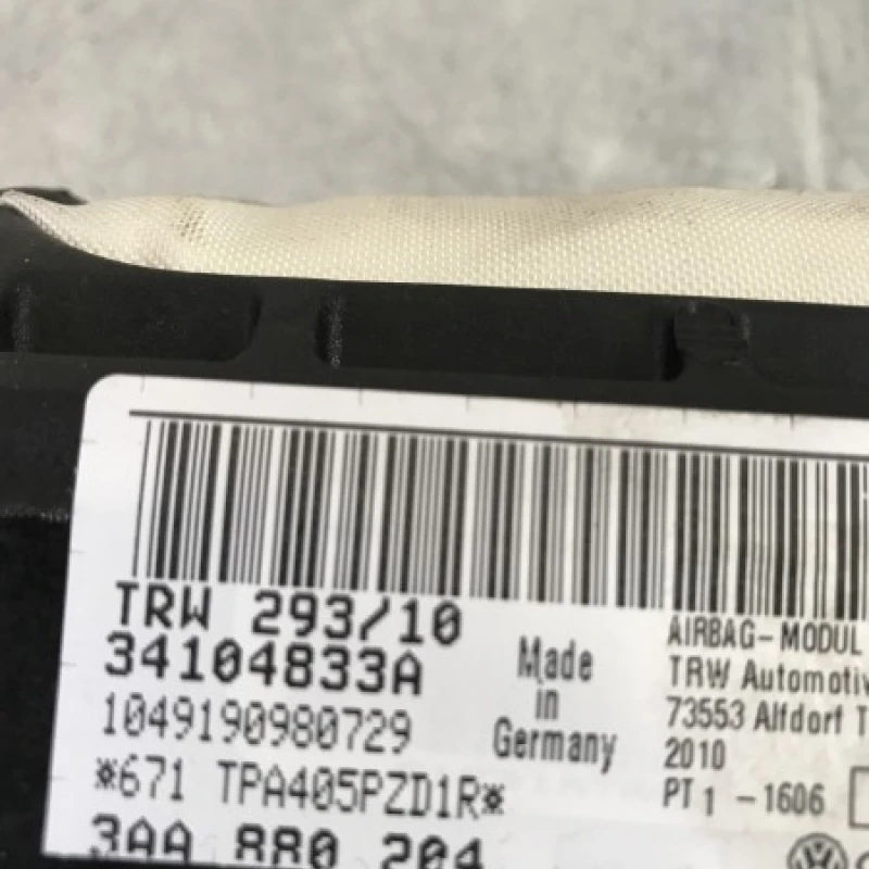 Airbag pasager / Volkswagen Passat CC 2011 / Interior
