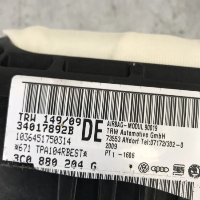 Airbag pasager / Volkswagen Passat B6 2010 / Interior