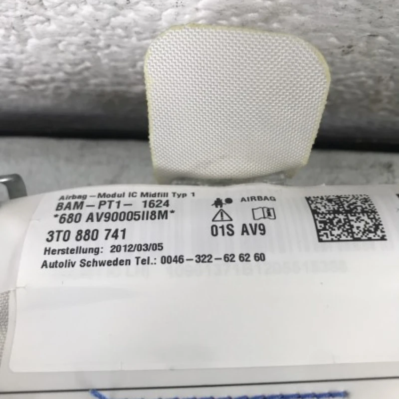 Airbag cortina stanga / Skoda Superb II 3T 2012 / Interior