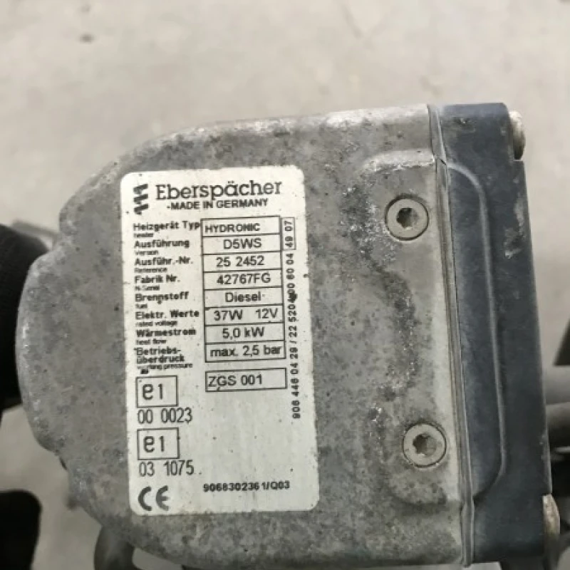 Webasto / Volkswagen Crafter  2008 / Motor, racire si evacuare