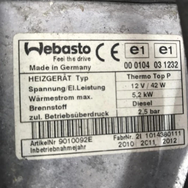 Webasto / Toyota Hilux AN20 2010 / Climatizare