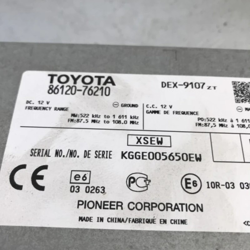 Radio CD sistem audio / Lexus CT 200h CT 200h 2012 / Audio si electronice