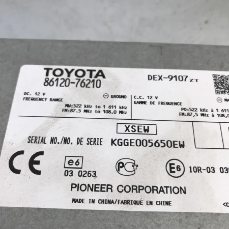Radio CD sistem audio / Lexus CT 200h CT 200h 2012 / Audio si electronice