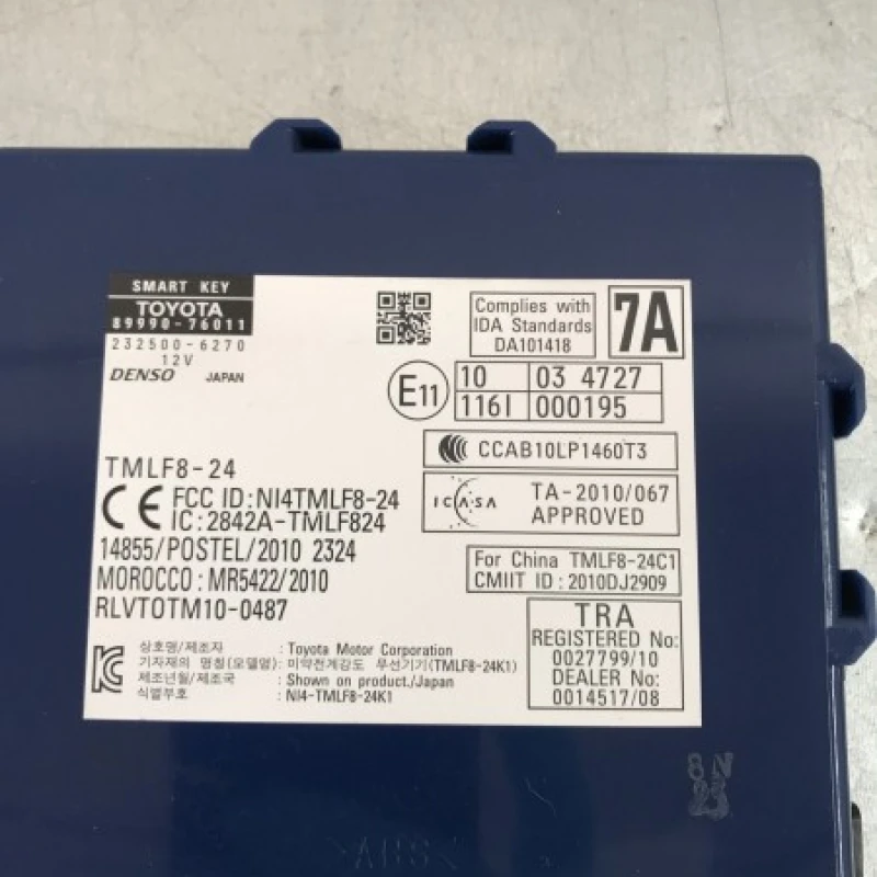 Modul calculator keyless / Lexus CT 200h CT 200h 2012 / Audio si electronice