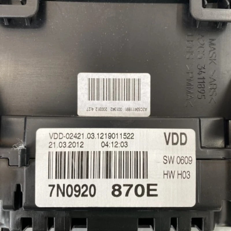 Ceas bord / Volkswagen Sharan 7N 2012 / Audio si electronice
