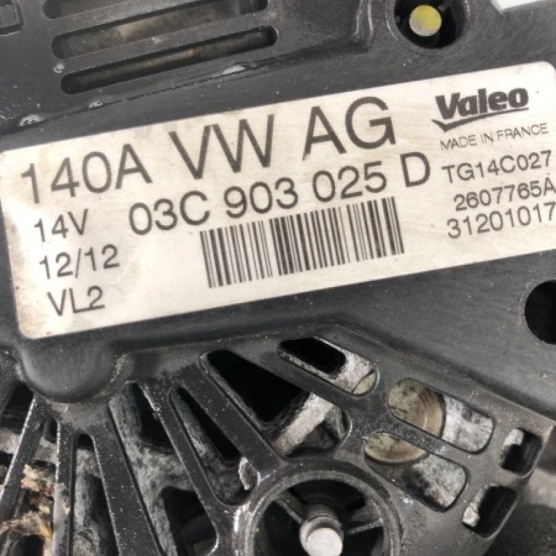 Alternator / Volkswagen Golf MK6 2010 / Motor, racire si evacuare