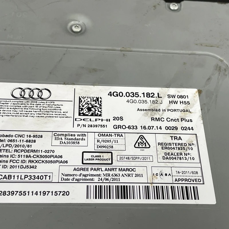 Radio Unitate media / Audi A6 C7 2014 / Audio si electronice