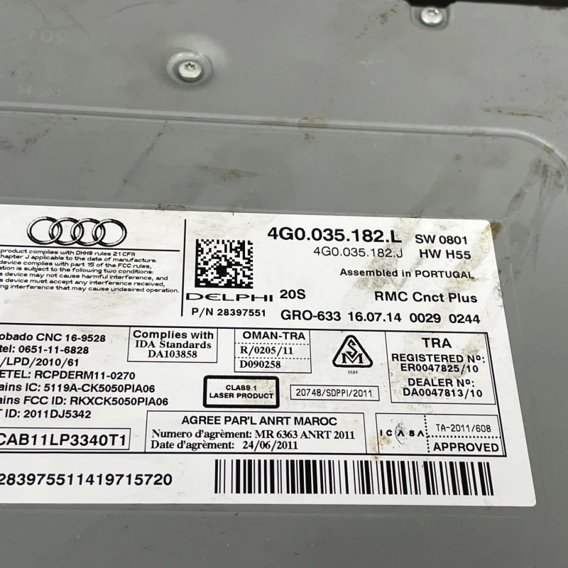 Radio Unitate media / Audi A6 C7 2014 / Audio si electronice