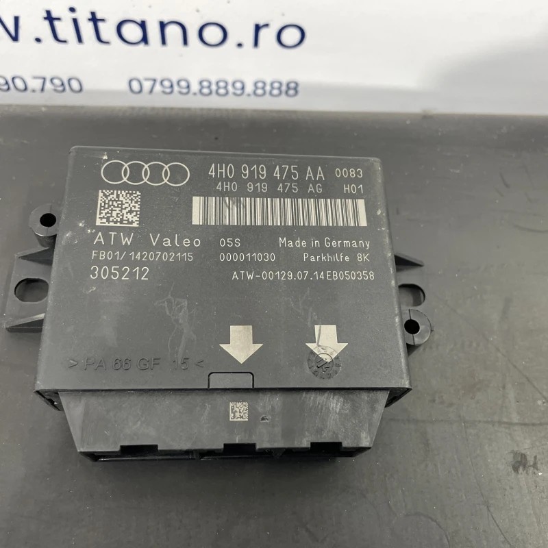Modul calculator senzori parcare / Audi A6 C7 2014 / Audio si electronice