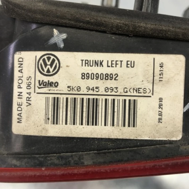 Stop stanga haion / Volkswagen Golf MK6 2011 / Altele