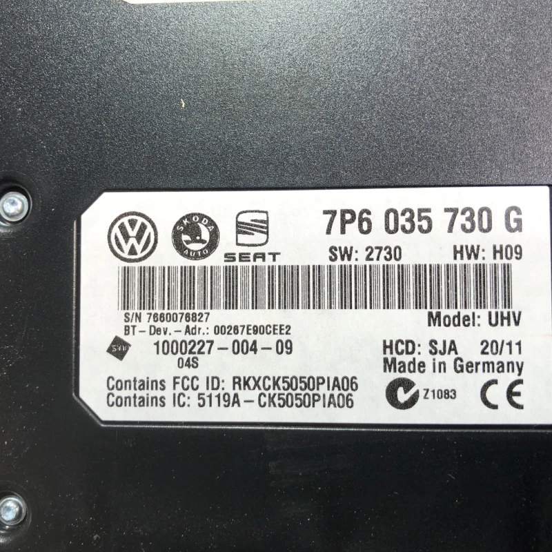 Modul bluthooth / Volkswagen Passat B7 2012 / Audio si electronice