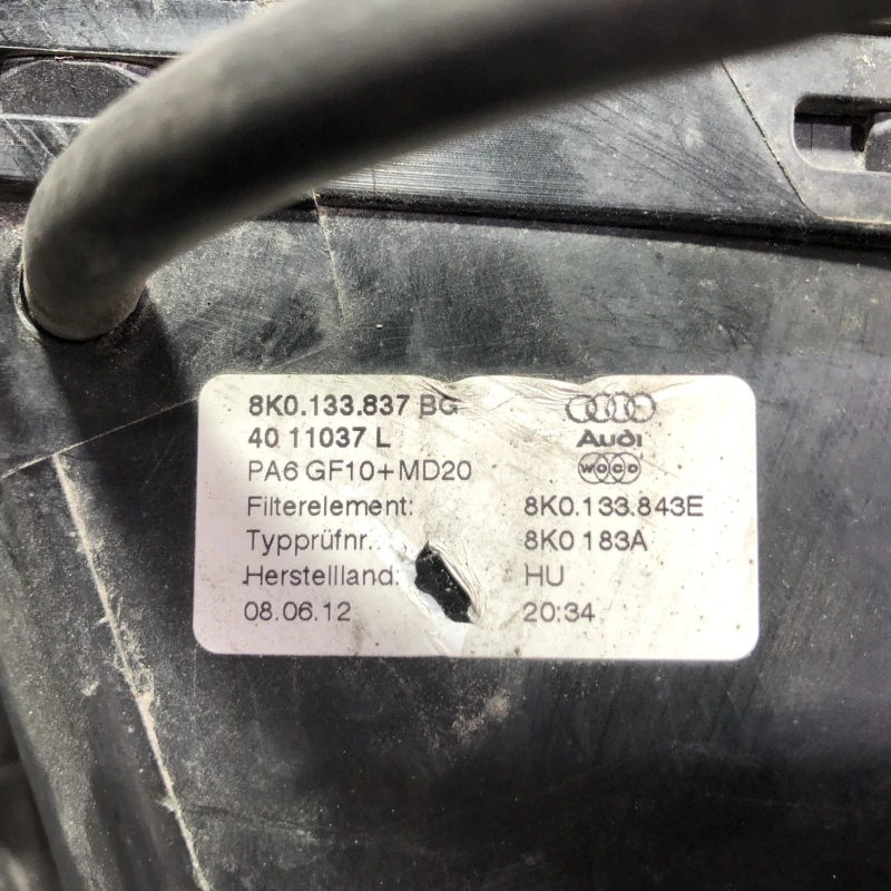 Carcasa filtru aer / Audi A4 B8 2013 / Motor, racire si evacuare