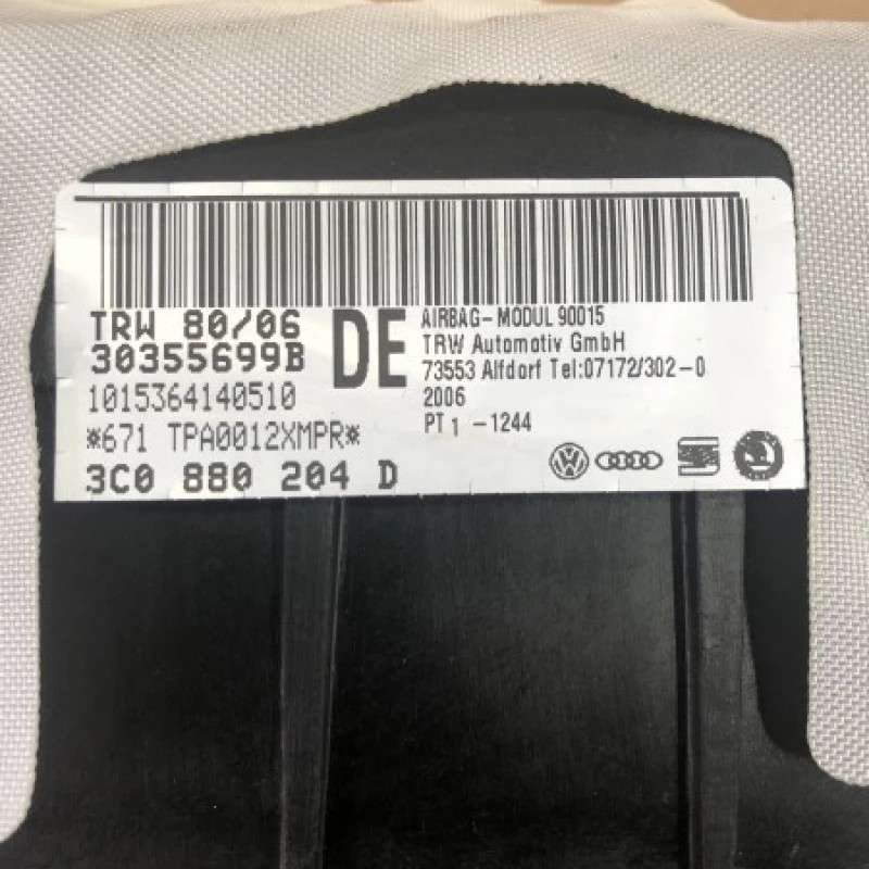 Airbag pasager / Volkswagen Passat B6 2006 / Interior