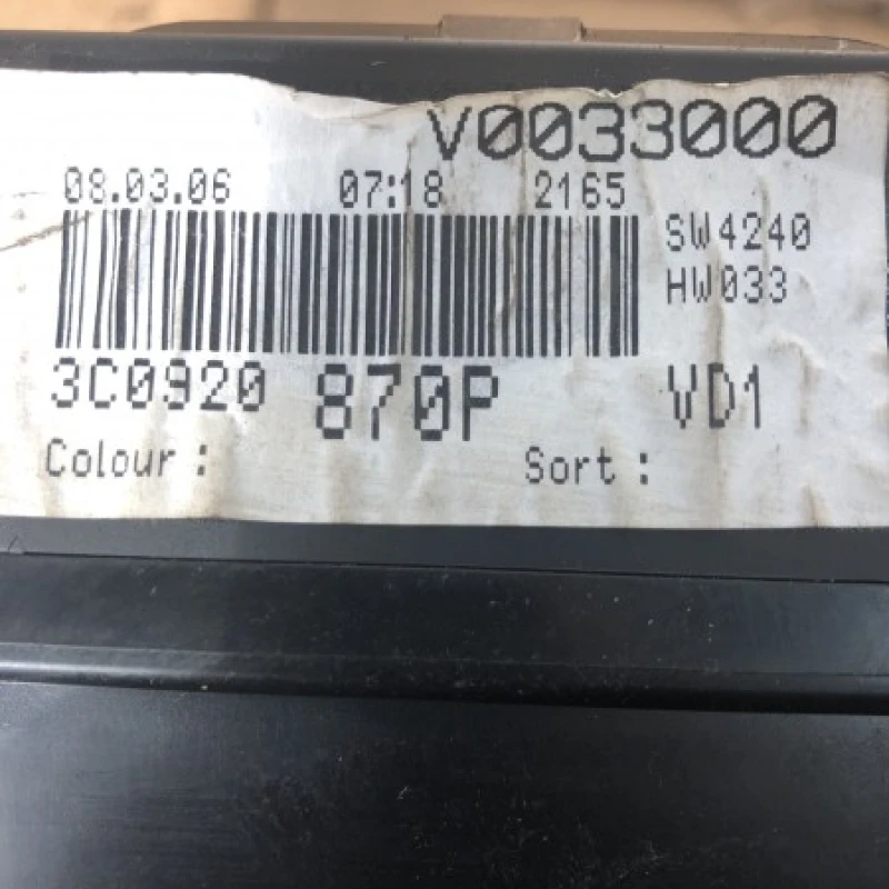 Ceas bord / Volkswagen Passat B6 2006 / Interior