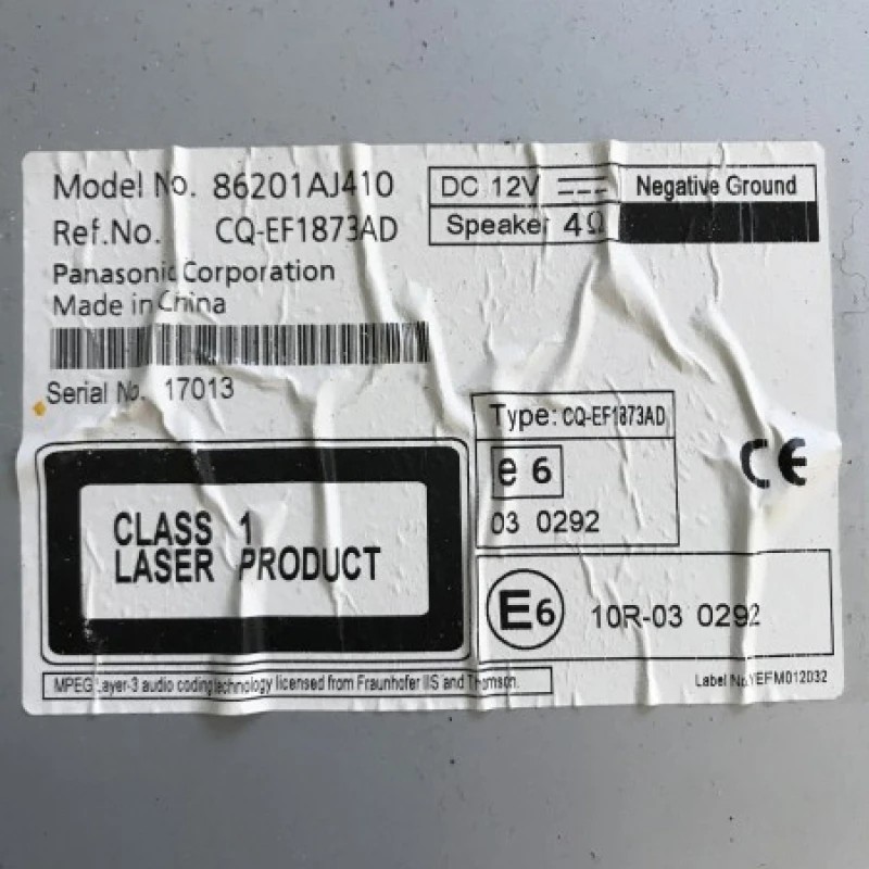Radio CD / Subaru Outback Outback 2010 / Interior