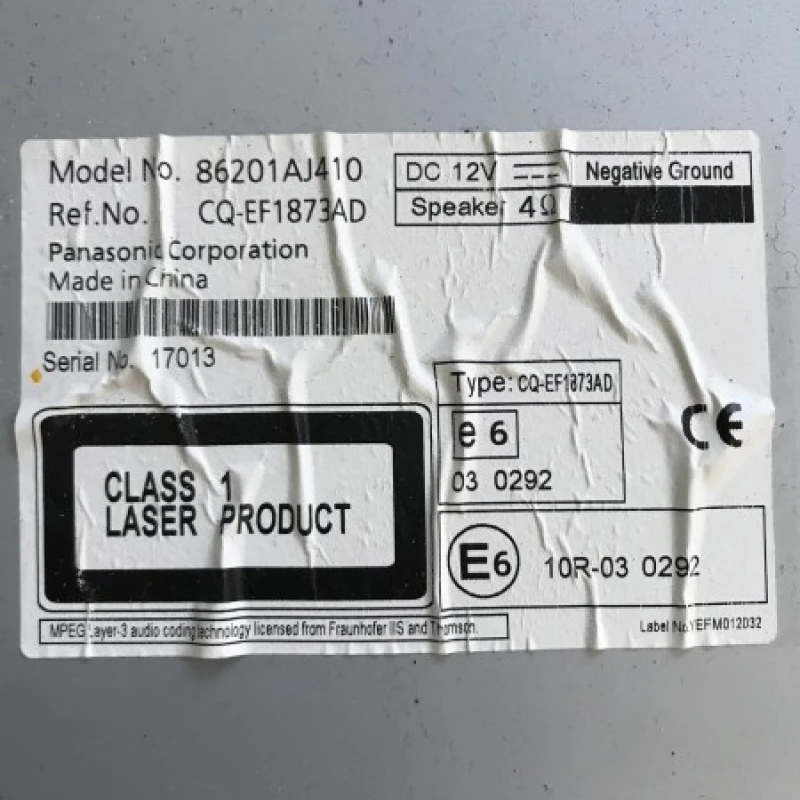 Radio CD / Subaru Outback Outback 2010 / Interior