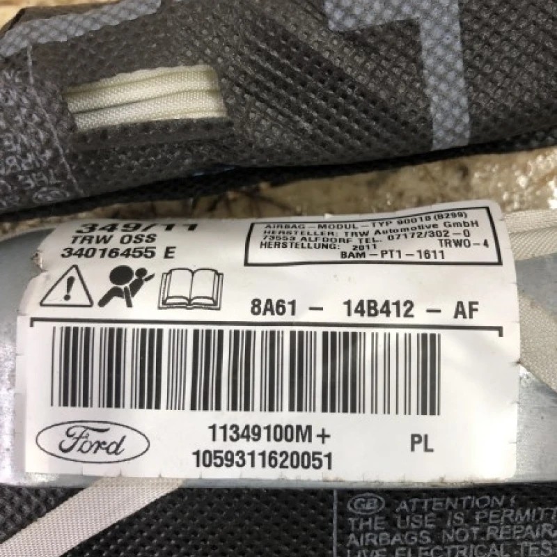Airbag cortina dreapta / Ford Fiesta MK6 2012 / Interior