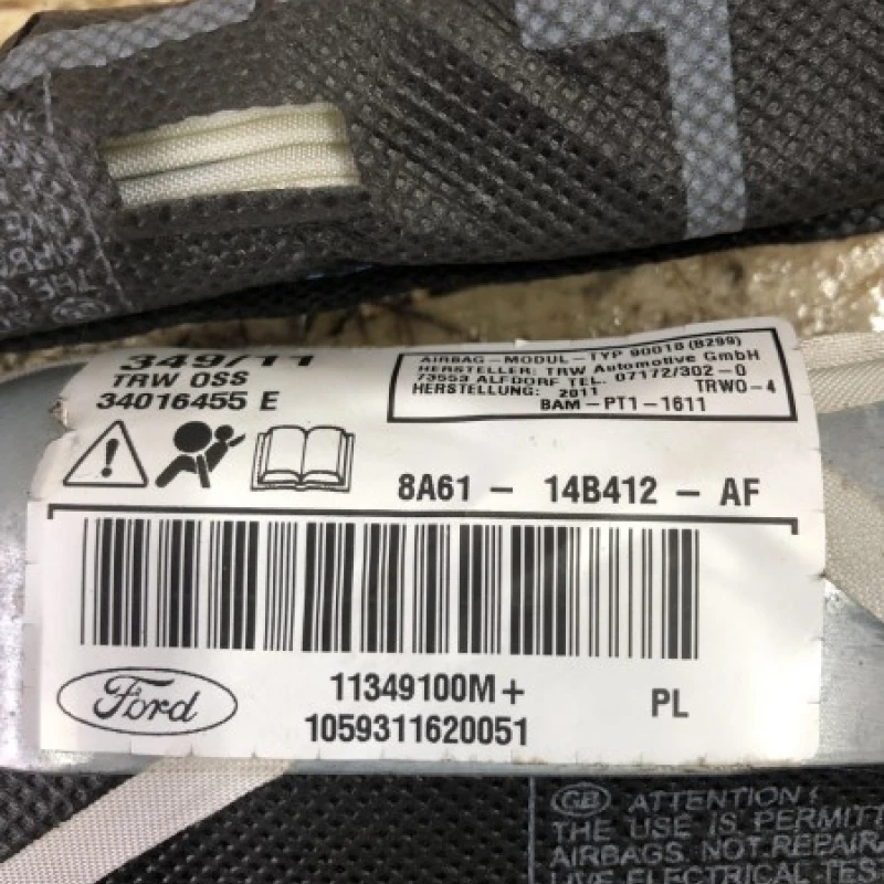 Airbag cortina dreapta / Ford Fiesta MK6 2012 / Interior