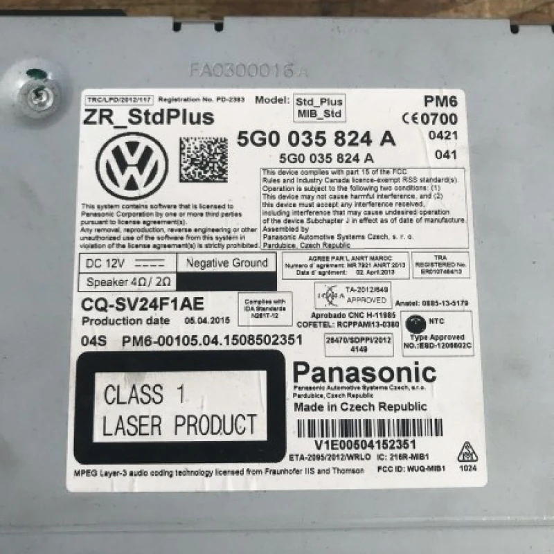 Multi media unit / Volkswagen Golf MK7 Alltrack 2016 / Audio si electronice