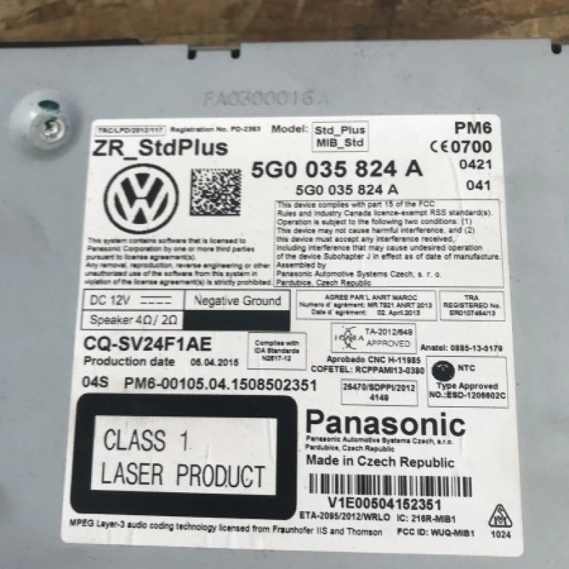 Multi media unit / Volkswagen Golf MK7 Alltrack 2016 / Audio si electronice