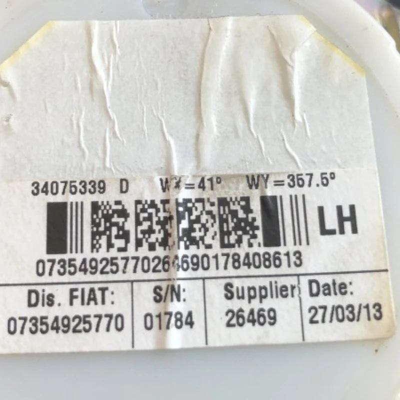 Centura stanga spate / Fiat 500 500 2013 / Interior
