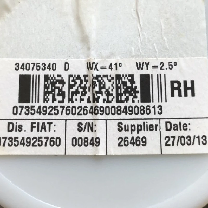 Centura dreapta spate / Fiat 500 500 2013 / Interior