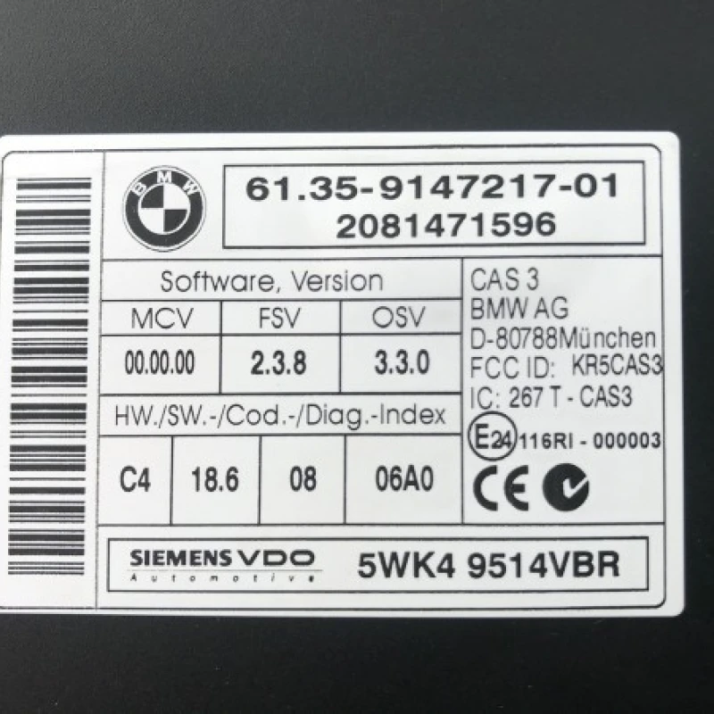 Calculator confort / BMW Seria 5 E60 2008 / Audio si electronice