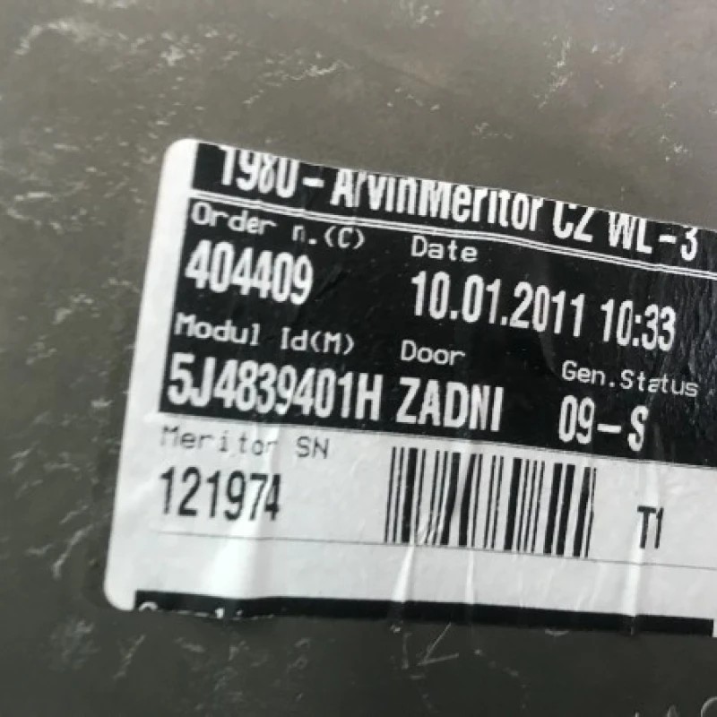 Macara geam stanga spate / Skoda Fabia MK2 5J 2011 / Interior