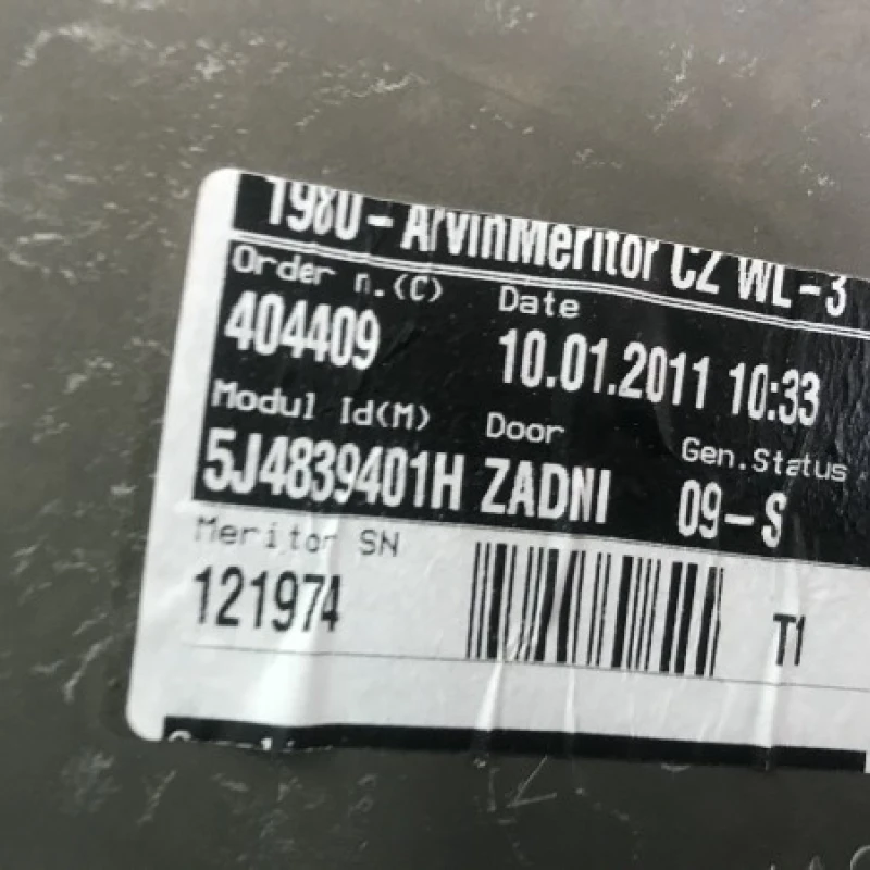 Macara geam stanga spate / Skoda Fabia MK2 5J 2011 / Interior