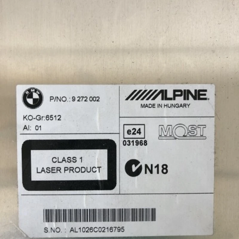 Radio cd alpine / BMW Seria 5 F10 2012 / Audio si electronice