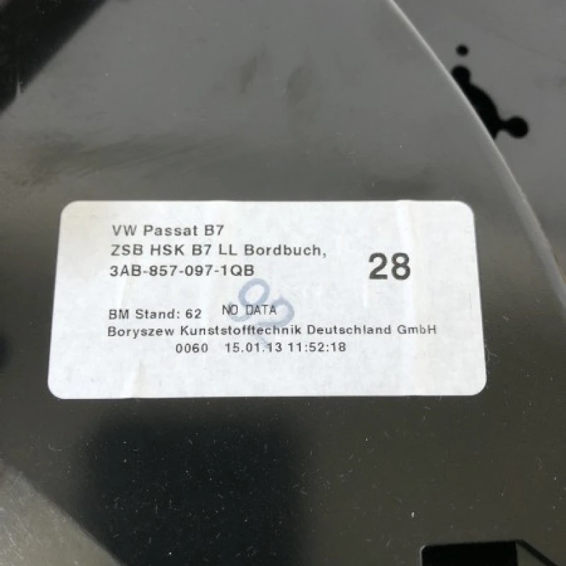 Torpedou / Volkswagen Passat B7 2013 / Interior