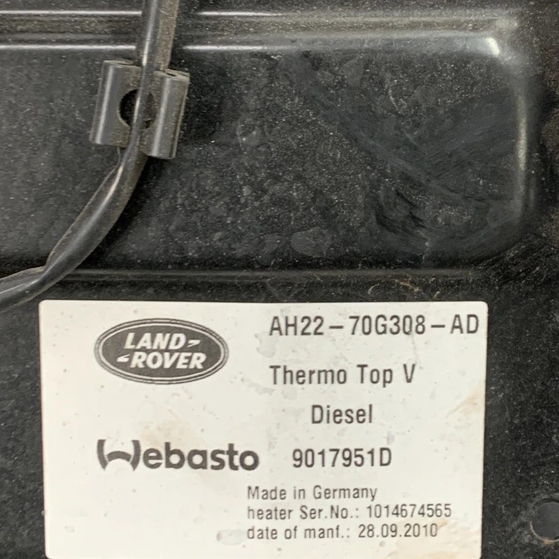 Webasto / Land Rover Range Rover Sport Range Rover Sport 2011 / Climatizare