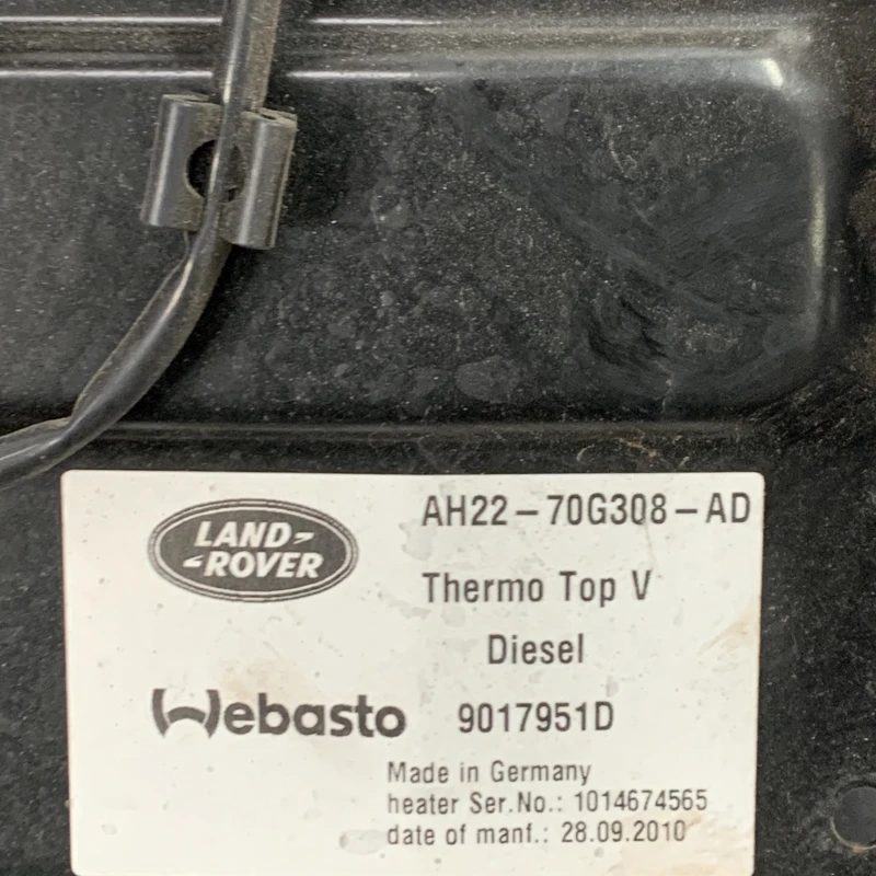 Webasto / Land Rover Range Rover Sport Range Rover Sport 2011 / Climatizare
