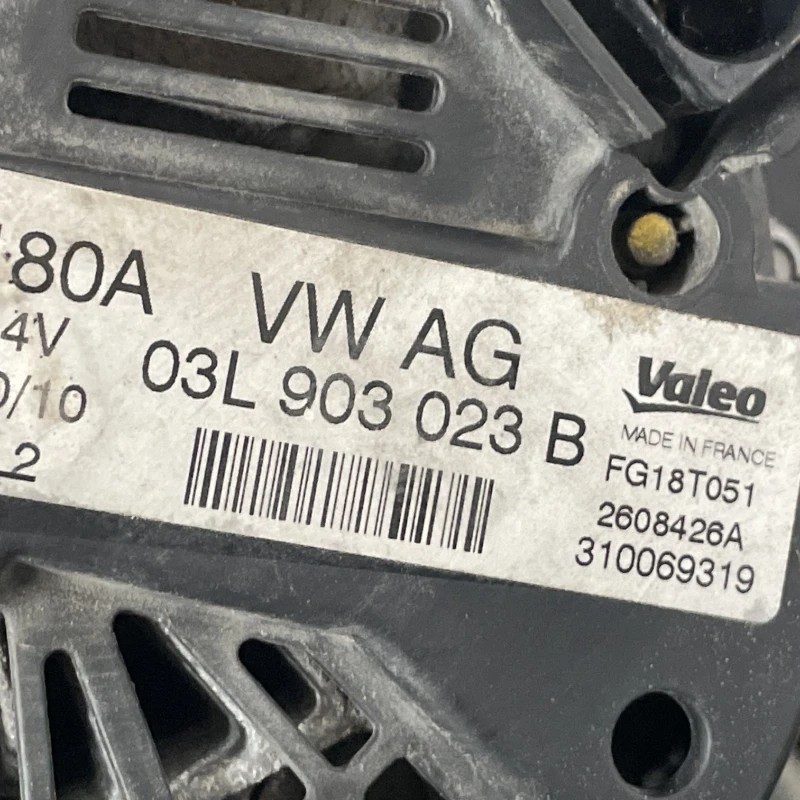 Alternator / Volkswagen Passat B7 2012 / Motor, racire si evacuare