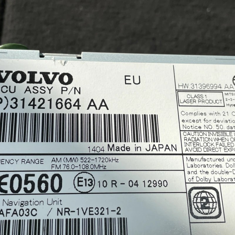 CD Room / Volvo V60 V60 2014 / Audio si electronice