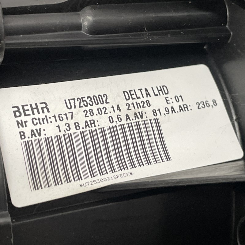 Ventilator aeroterma bord / Opel Zafira C 2014 / Climatizare