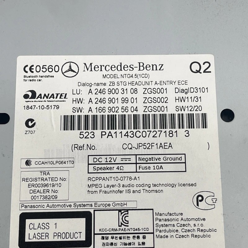Radio CD / Mercedes-Benz A Class W176 2012 / Audio si electronice