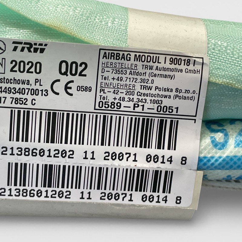 Airbag cortina dreapta / Mercedes-Benz E Class W213 2020 / Interior