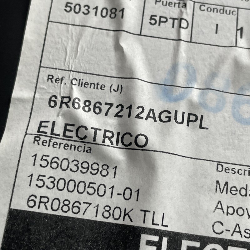 Panou tapiterie usa dreapta spate / Volkswagen Polo 6R 2013 / Interior