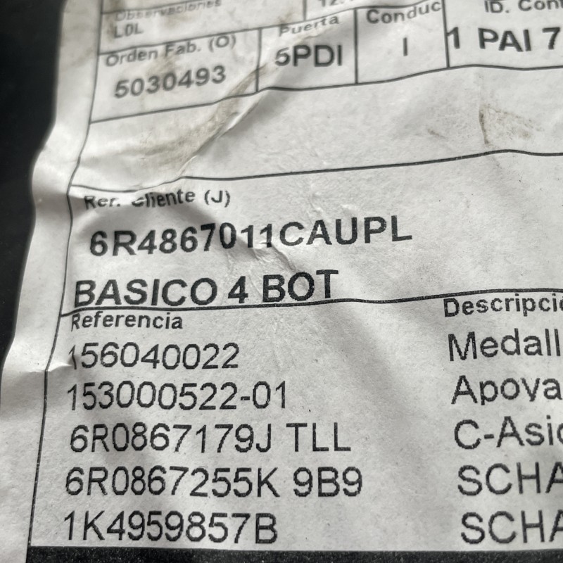 Panou tapiterie usa stanga fata / Volkswagen Polo 6R 2013 / Interior