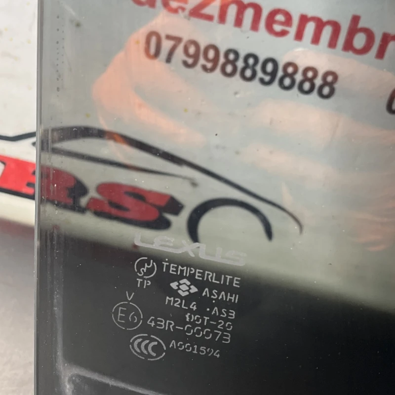 Geam dreapta spate / Lexus RX 400h XU30 2007 / Caroserie, oglinzi si faruri