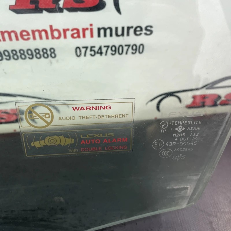Geam stanga fata / Lexus RX 400h XU30 2007 / Caroserie, oglinzi si faruri