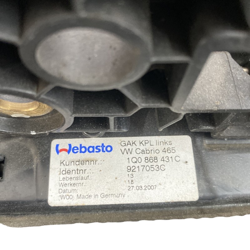 Capac decapotare / Volkswagen Eos 1F 2007 / Caroserie, oglinzi si faruri