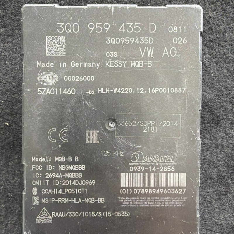 Modul keyless entry / Volkswagen Passat B8 2017 / Audio si electronice
