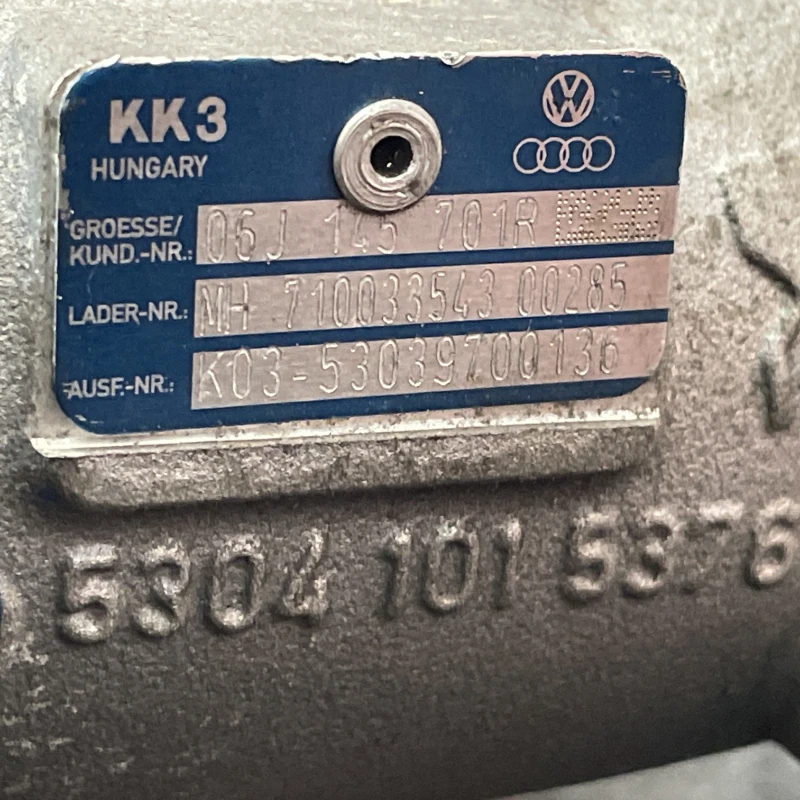 Turbosuflanta turbo turbina / Skoda Superb II 3T 2011 / Motor, racire si evacuare