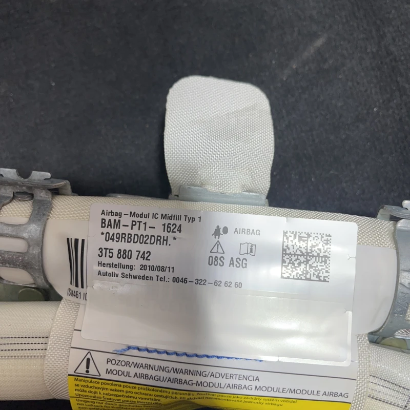 Airbag cortina dreapta / Skoda Superb II 3T 2011 / Interior